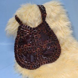 Brown Leather Purse Medium